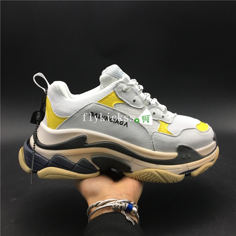 Balenciaga Triple S Fall Winter Sneaker Yellow White Black